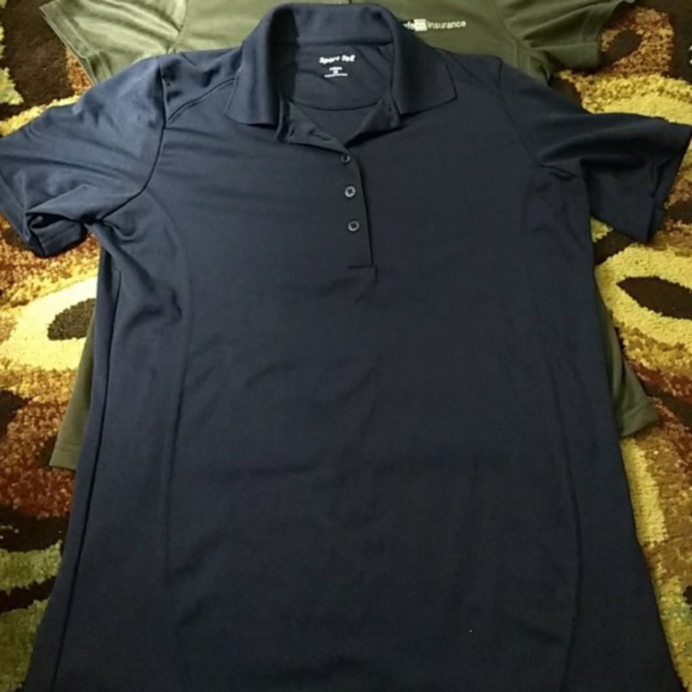 Women's Navy Polo Shirt - Medium
